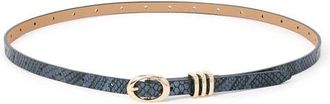 Ettika Triple Keeper Belt in Grey Snake at Nordstrom, Size X-Small