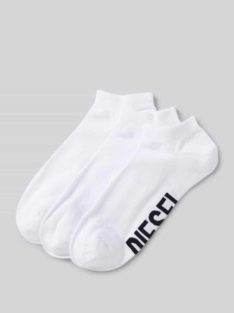 Diesel Socken mit Label-Print im 3er-Pack in Weiss, Gr&ouml;&szlig;e 39-42