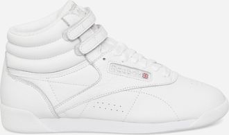 Reebok Women s Freestyle Hi Sneakers Intense White / Silver