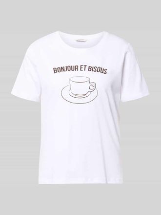 b.young T-Shirt mit Motiv-Print Modell SOBBE in Weiss, Gr&ouml;&szlig;e XXL