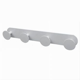 Trade Shop Trade Shop - Perspago Con 4 Ganchos Colgando Toalla De Toalla 4 Plazas Cuarto De Ba&ntilde;o Blanco 59773