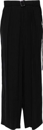 LGN Louis Gabriel Nouchi belted wide-leg trousers - men - Polyester/Polyester/Viscose/Cotton - M - Black