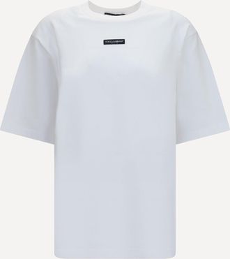 Dolce & Gabbana T-shirt in jersey di cotone Woman 42