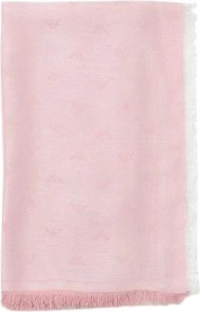 Emporio Armani Roze Sjaal Collectie - Dames - Wintersjaals - Roze - ONE Size - Accessoires