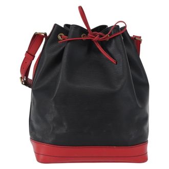Louis Vuitton Bicolor Noe Epi Leather Black Leather Handbag (Pre-Owned)