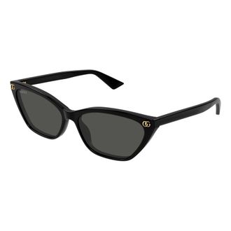Gucci Stylish Cat-Eye Sunglasses - female - Gucci - Sunglasses - Black - 58 MM - Accessories