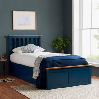 Birlea Phoenix Ottoman Storage Bed Frame Navy Blue | Size: Small Double