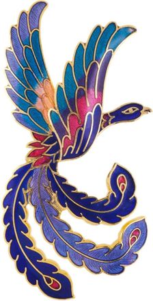 Susan Caplan Vintage Spilla Paradise anni 80 - Blu