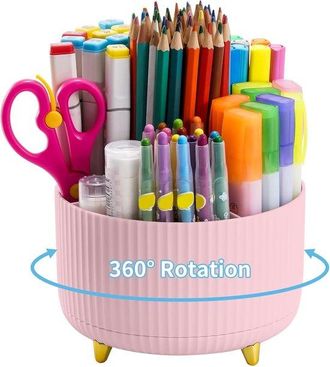 OEM Portal&aacute;pices Giratorio De 360&deg;, Caja De Almacenamiento Multifuncional Para El Hogar, Adecuada Para La Escuela, El Hogar O La Oficina, Color Beige