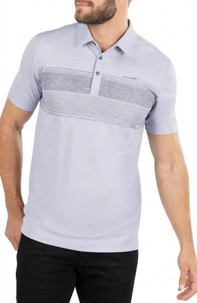Travis Mathew Miss The Boat Polo Shirt In Heather Silver Bullet