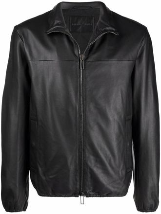 Men's Emporio Armani Leather Jackets - up to −64% | Stylight