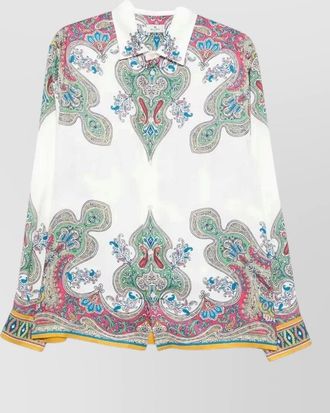 Etro paisley long sleeve shirt buttoned cuffs