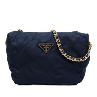 Prada Pre-owned Prada Impuntu Tessuto Chain Crossbody Ladies SW9KKB77OES9KUWZ