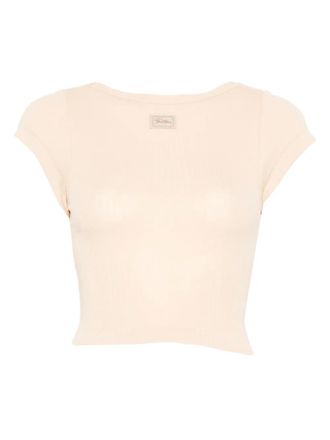 Jean Paul Gaultier ribbed short-sleeve T-shirt - Beige