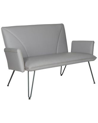 Safavieh Johannes Mid Century Modern Leather Settee