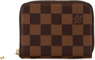 Louis Vuitton Brown Damier Canvas Pvc Leather Coin Purse/Coin Case (Pre-Owned)