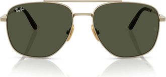 Ray-Ban Sunglasses Rb8097 926531 William Titanium Gold/Green Unisex