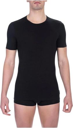 Dirk Bikkembergs Zwarte Katoenen Crew Neck T-Shirt - Heren - Ondergoed - Zwart - S - Katoen - Ondergoed