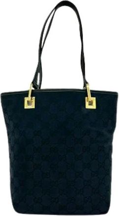 Gucci Pre-owned Tote Bags, female, Blue, Size: ONE SIZE Pre-owned Vintage Tote Bag