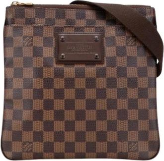 Louis Vuitton Pre-owned Cross Body Bags, female, Brown, Size: ONE SIZE Pre-owned Vintage Canvas Cross Body Bag
