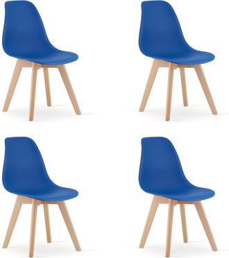 OEM Silla Kito Azul / Patas Naturales X 4