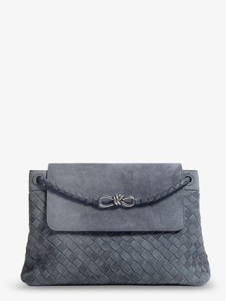 Bottega Veneta Borsa a spalla Andiamo Messenger in suede con motivo Intrecciato - BOTTEGA VENETA - gender_Man