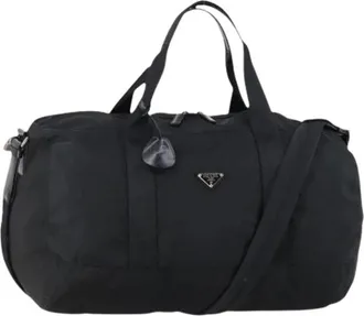 Prada Pre-owned Weekend Bags, female, Black, Size: ONE SIZE Pre-owned Weekend Bag