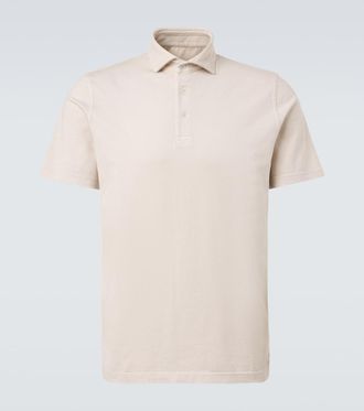 Fedeli Cotton jersey polo shirt