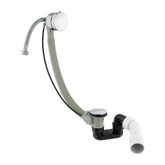 Omnires Omnires Cgs - Juego De Desag&uuml;e Y Rebosadero Para Ba&ntilde;era Con Llenado, Longitud 81 Cm, Cromo Tk122-plus-3.01+64-scr