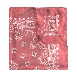 Golden Goose Silky Scarves, female, Pink, Size: ONE SIZE Womens Accessories Scarves Red Noos