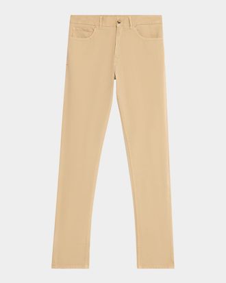 Isaia Men & apos;s Slim-Fit Cotton-Cashmere Pants