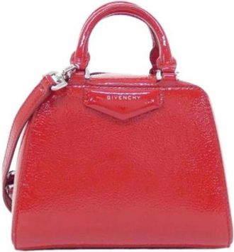 Givenchy Pre-owned Handbags, female, Red, Size: ONE SIZE Pre-owned Leather handbags