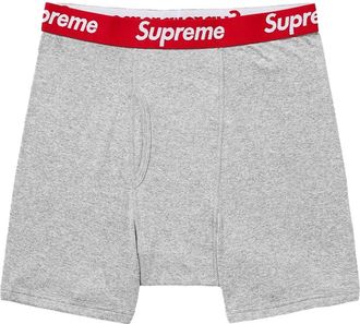 SUPREME Boxer Hanes (2 pezzi) - Grigio