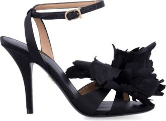Ferragamo Satin Flower Sandal