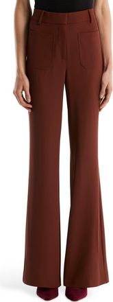 Shelli Segal Patch Pocket Flare Leg Pants in Cinnamon at Nordstrom Rack, Size 12