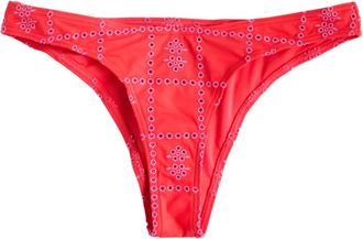 Damson Madder embroidered bikini bottoms - women - Polyamide/Elastane/Polyester/Elastane - 14