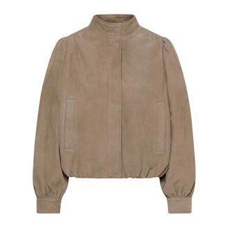 Soaked In Luxury Havena Jas - Dames - Jassen - Beige - Maat: XL Leer