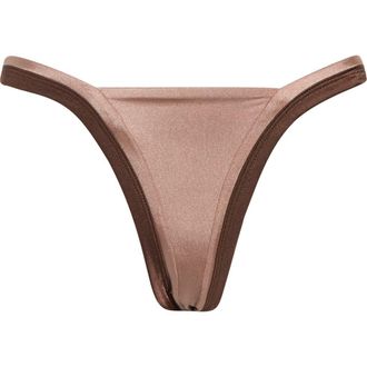 Maaji Trinity Reversible Bikini Bottoms in Brown at Nordstrom Rack, Size Medium