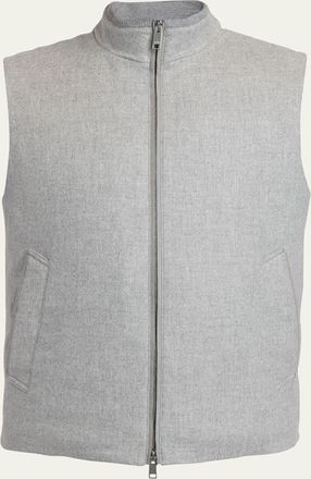 Ermenegildo Zegna Mens Oasi Cashmere Elements Full-Zip Down Vest