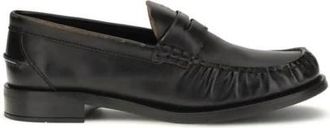 Prada Bos Taurus Slip-On Loafers - Dames - Loafers - Zwart - 37 EU - Leer - Schoenen