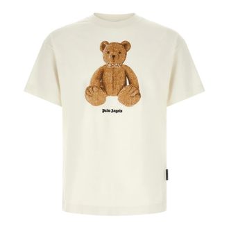 Palm Angels Bear T-Shirt - male - Palm Angels - T-Shirts - White - XL - Tops