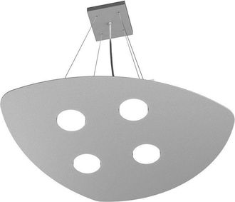 Top-Light Sospensione Moderna Shape Metallo Grigio 4 Luci Gx53