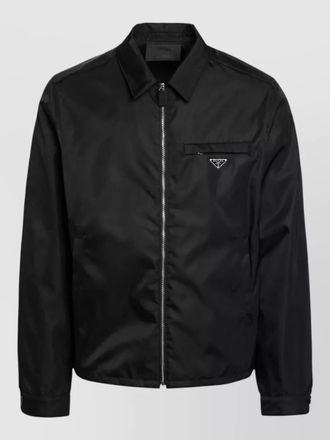 Prada long sleeve jacket point collar pockets