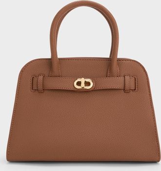 Charles & Keith Aubrielle Belted Tote Bag