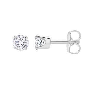 LuvMyJewelry Seraph 2 Ct TW Lab Grown Round Diamond Studs 14K Gold Earrings