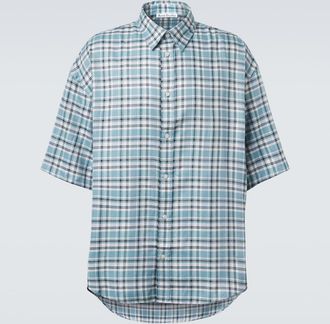 Acne Studios Plaid oversized flannel shirt