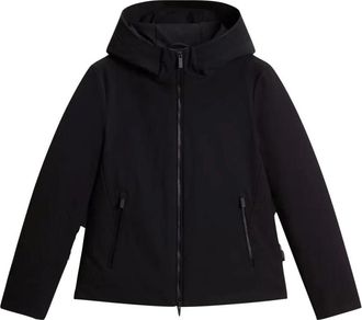 Woolrich Firth Down Short Parka - Heren - Gewatteerde jassen - Zwart - L - Polyester - Jassen