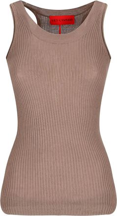 Wild Cashmere Canotta a coste - Marrone
