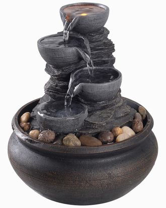 Peaktop Table Top Fountain With Led Light