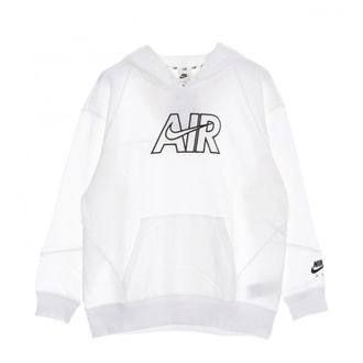 Nike Air Fleece Hoodie - Dames - Sportshirts - Wit - S - Katoen - Fitness
